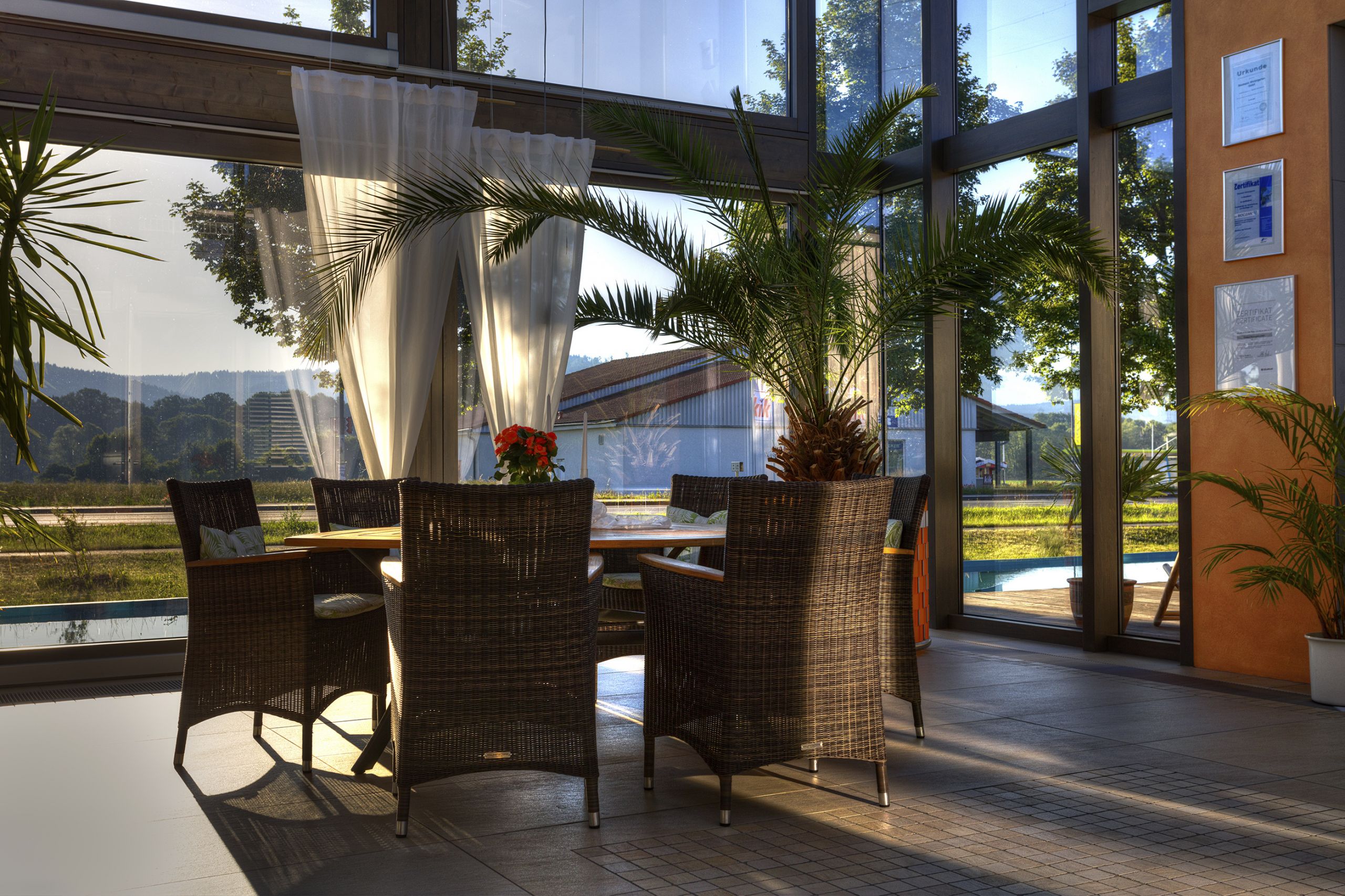 In unserer Ausstellung Zweistöckiges Palmenhaus BAUMANN Wintergarten